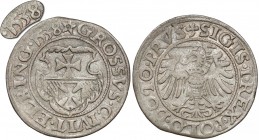 Zygmunt I Stary, Grosz Elbląg 1538 - RZADKI R5