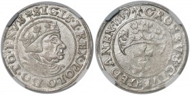 Zygmunt I Stary, Grosz Gdańsk 1539 - NGC MS61