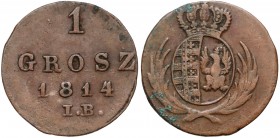 Księstwo Warszawskie, 1 grosz 1814 I.B.