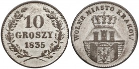 Wolne Miasto Kraków, 10 groszy 1835