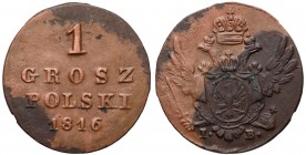 1 grosz polski 1816 IB - b.ładny