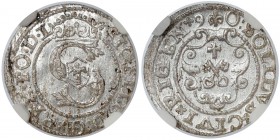 Zygmunt III Waza, Szeląg Ryga 1590 - NGC MS62
