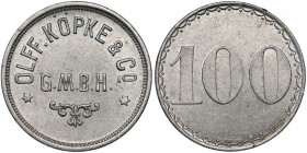 Breslau (Wrocław), Olff. Köpke & Co, G.M.B.H, 100 (fenigów) - nieopisany typ