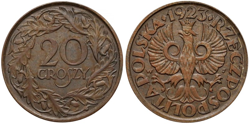 Próba MOSIĄDZ 20 groszy 1923 - bez PRÓBA - b.rzadkie
 Bardzo rzadka próba dwudz...