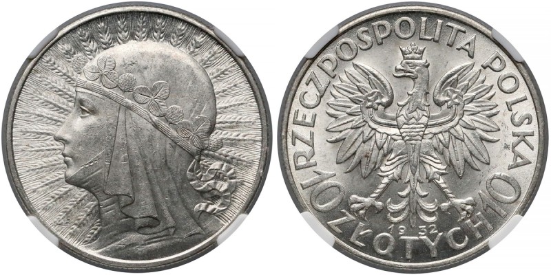 Głowa Kobiety 10 złotych 1932 bz, Londyn - NGC MS63
 Ładna sztuka. Bardzo ładny...
