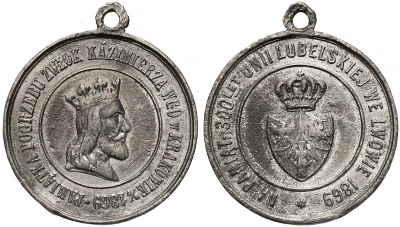 Medal, Pamiątka Pogrzebu Kazimierza Wielkiego / 300-lecie Unii Lubelskiej 1869
...