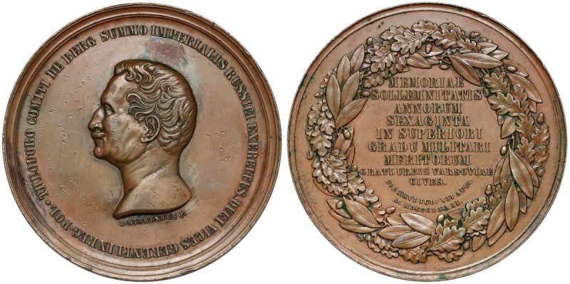 Russia, Aleksandr II, F.F. Berg, 60 years of service 1872 (Minheymer) - rare
Me...