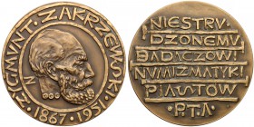 Medal, Zygmunt Zakrzewski / Badacz Numizmatyki Piastów 1968 r.