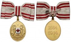 Merit Medal of the Red Cross, in Bronze, on ladies bow