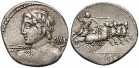 Republika, C. Licinius L.f. Macer (84pne) Denar