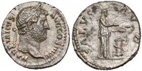 Hadrian, Denar Rzym (134-138) - Salus