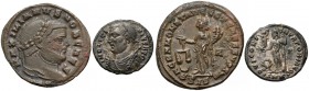 Galeriusz i Licyniusz, zestaw follisów (2szt)