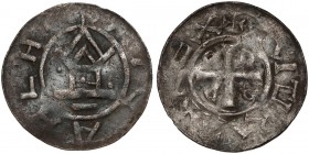Niemcy, Saksonia, Otto III (983-1002), Denar z kapliczką