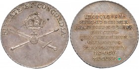 Austria, Leopold II, Żeton koronacyjny 1790 (ø24mm)