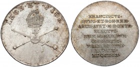 Austria, Franciszek II, Żeton koronacyjny 1792 (ø20mm)