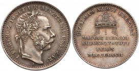 Austria, Franciszek Józef I, Żeton koronacyjny, Buda 1867