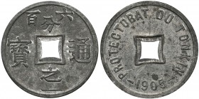 Chiny, Protektorat Tonkin, 1/600 piastra 1905