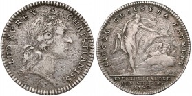 Francja, Ludwik XV, Żeton 1740 - Circum Claustra Fremunt