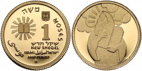 Izrael, 1 nowy szekel 2007 - Mojżesz i 10 przykazań