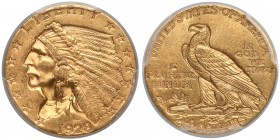 USA, 2-1/2 dolara 1928 - Indian Head - PCGS MS62