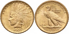 USA, 10 dolarów 1907 - bez motto