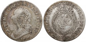 Włochy, Sardynia, 1/2 scudo 1756
