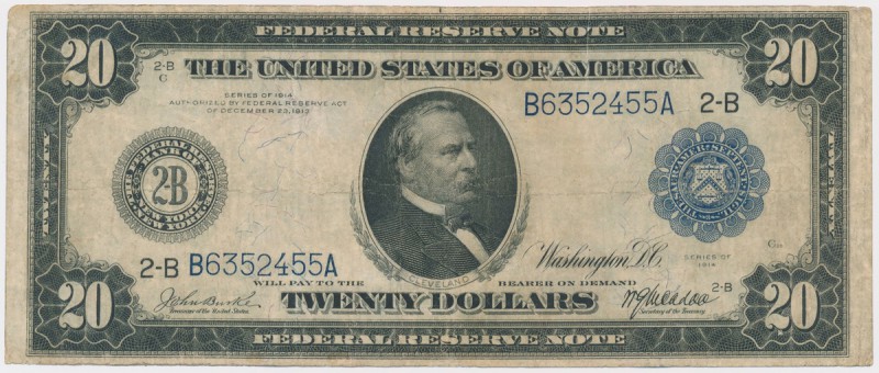 USA, 20 dollars 1914
USA, 20 dollars 1914
 Po umiejętnym oczyszczeniu.&nbsp; ...