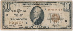 USA, 10 dollars 1929, National Currency, New York, Federal Reserve, B