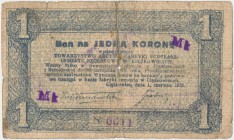 Ciężkowice, 1 marka / 1 korona 1919
