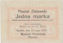 Sępólno, 1 marka 1920