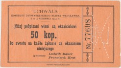 Włocławek, Komitet Obywatelski 50 kopiejek 1914