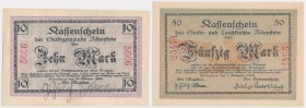 Allenstein (Olsztyn), 10 i 50 mk 1918 (2szt)