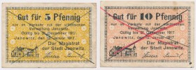 Janowitz (Janowiec), 5 i 10 pfg 1917 - skasowane (2szt)