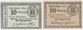 Nakel (Nakło), 10 pfg 1916 i 1919 (2szt)