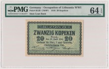 Poznań 20 kopiejek 1916 - PMG 64 EPQ