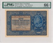 100 mkp 08.1919 - IJ SERJA R - PMG 66 EPQ