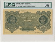 10.000 mkp 1922 - H - PMG 64
