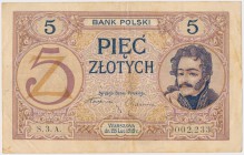 5 złotych 1919 - seria jednocyfrowa - S.3 A