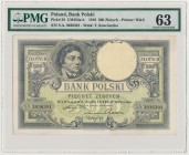 500 złotych 1919 - wysoki numerator - PMG 63