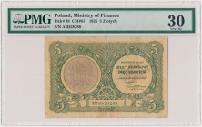 5 złotych 1925 - A - Konstytucja - PMG 30