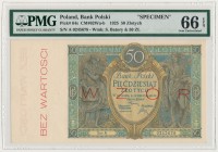 WZÓR 50 złotych 1925 - Ser.A - PMG 66 EPQ