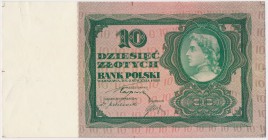 10 złotych 1928 - próba kolorystyczna - zielony