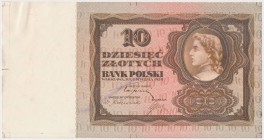 10 złotych 1928 - próba kolorystyczna awersu