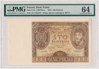 100 złotych 1934 - Ser.C.D - PMG 64