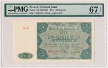 20 złotych 1947 - Ser.D - PMG 67 EPQ