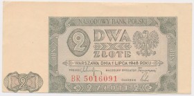 2 złote 1948 - BR - przesunięty druk