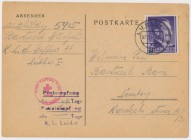 Polska, pocztówka z obozu koncentracyjnego MAJDANEK
