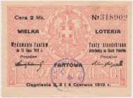 Loteria Fantowa na Lwów i Wilno, 2 mk, Nr.318902
