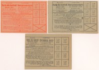 Galicja 1916-1918, Karty kontroli spożycia cukru (3szt)