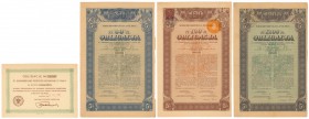 5% Konwersyjna Pożyczka Kolejowa 1926, Obligacje 20-1.200 zł (4szt)